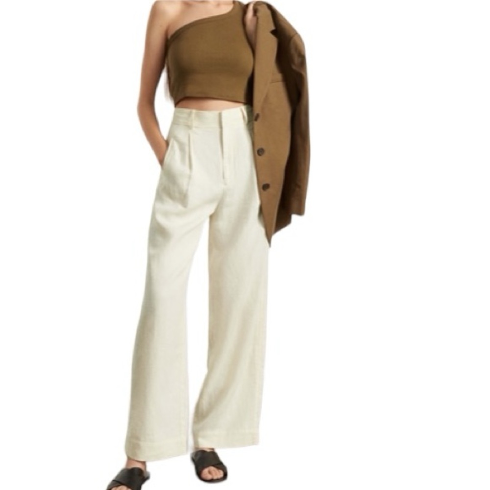 EVERLANE The Linen Way-high® Drape Pant NWT